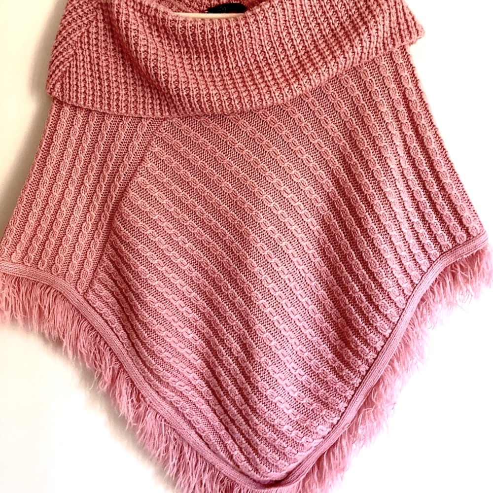 Soft Pink Poncho